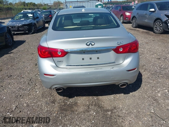 2015 Infiniti Q50 with VIN JN1BV7AR3FM416371, listed as a IAAI auction lot 42036139 with 76,239 mi miles and . Bid and sale history available at DreamBid. Image 16.