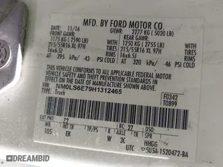 2017 Ford Transit Connect Van XL with VIN NM0LS6E79H1312465, listed as a IAAI auction lot 42037834 with 1 mi miles. Bid and sale history available at carsss.com. Image 9.