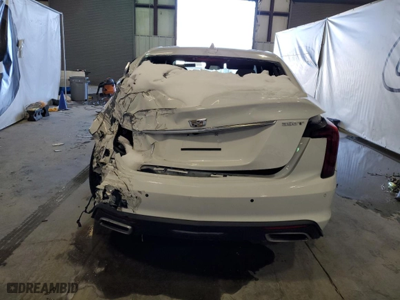 2025 Cadillac CT5 Premium Luxury with VIN 1G6DN5RK0S0109486, listed as a Copart auction lot 46224055 with 0 mi miles and Clean Title. Bid and sale history available at carsss.com. Image 6.