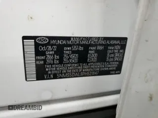 2023 Hyundai Santa Fe Calligraphy with VIN 5NMS5DAL3PH521847, listed as a Copart auction lot 88201785 with 12,170 mi miles and Salvage Title. Bid and sale history available at carsss.com. Image 13.