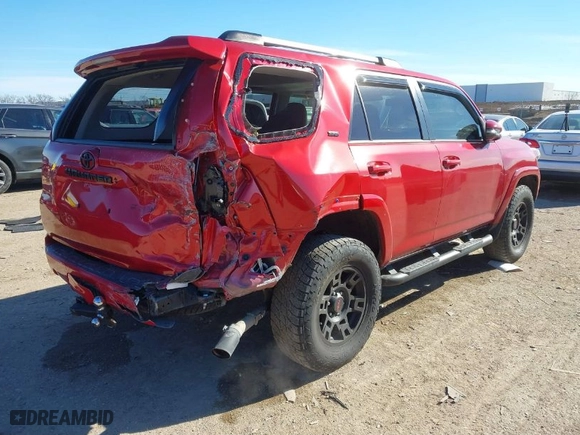 2020 Toyota 4Runner SR5 with VIN JTEBU5JR0L5820511, listed as a IAAI auction lot 41290809 with 36,834 mi miles. Bid and sale history available at carsss.com. Image 4.