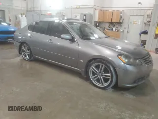 2006 Infiniti M45 with VIN JNKBY01E36M208305, listed as a Copart auction lot 76251944 with 177,283 mi miles and Salvage Title. Bid and sale history available at carsss.com. Image 4.