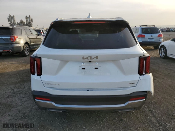 2025 Kia Sorento Plug-In Hybrid EX with VIN KNDRJDJHXS5322666, listed as a Copart auction lot 89168335 with 3,166 mi miles and Salvage Title. Bid and sale history available at carsss.com. Image 6.