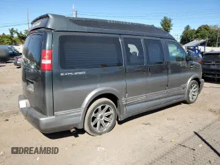 2017 Chevrolet Express Cargo with VIN 1GCWGAFG1H1107676, listed as a Copart auction lot 73634334 with 107,314 mi miles and Salvage title. Bid and sale history available at DreamBid. Image 3.