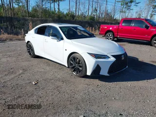 2024 Lexus IS with VIN JTHBZ1B25R5075603, listed as a IAAI auction lot 41238877 with 7,047 mi miles. Bid and sale history available at carsss.com. Image 1.