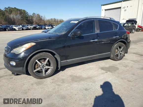 2010 Infiniti EX Journey with VIN JN1AJ0HP3AM702068, listed as a Copart auction lot 41593615 with 189,119 mi miles and Salvage title. Bid and sale history available at DreamBid. Image 1.