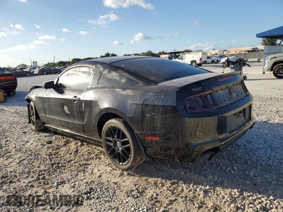 2014 Ford Mustang V6 with VIN 1ZVBP8AM2E5230831, listed as a Copart auction lot 45585315 with 156,753 mi miles and Salvage Title. Bid and sale history available at carsss.com. Image 2.