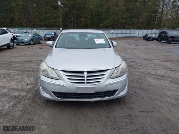 2013 Hyundai Genesis 3.8L with VIN KMHGC4DD8DU242989, listed as a IAAI auction lot 40877168 with 141,367 mi miles. Bid and sale history available at carsss.com. Image 12.