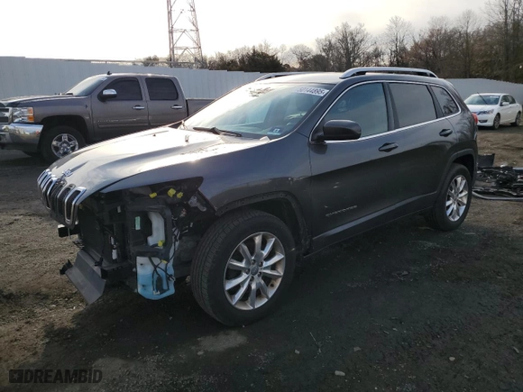 2017 Jeep Cherokee Limited with VIN 1C4PJMDB1HW528251, listed as a Copart auction lot 50144895 with 88,546 mi miles and Salvage Title. Bid and sale history available at carsss.com. Image 1.