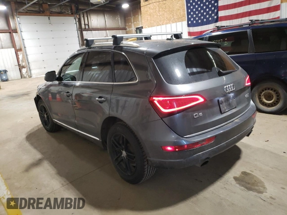 2015 Audi Q5 Premium Plus with VIN WA1LFAFP2FA074636, listed as a Copart auction lot 60327565 with 132,084 mi miles and Salvage title. Bid and sale history available at DreamBid. Image 2.