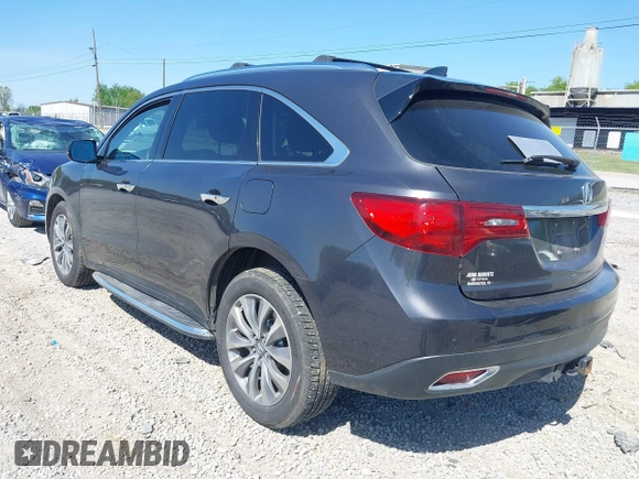 2014 Acura MDX Tech Pkg with VIN 5FRYD4H47EB037429, listed as a IAAI auction lot 41998078 with 201,969 mi miles. Bid and sale history available at carsss.com. Image 3.