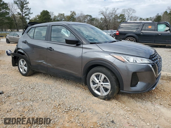 2023 Nissan Kicks S with VIN 3N1CP5BV9PL498164, listed as a Copart auction lot 47213375 with 50,264 mi miles and Salvage Title. Bid and sale history available at carsss.com. Image 4.