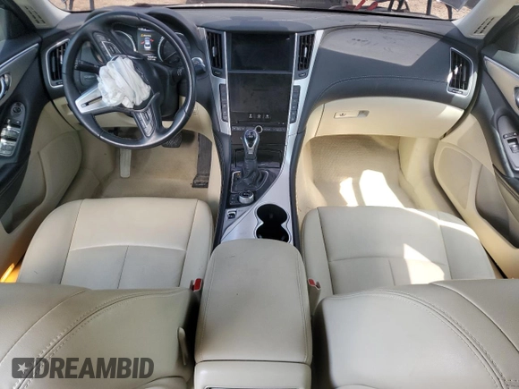 2020 Infiniti Q50 Pure with VIN JN1EV7ARXLM250598, listed as a Copart auction lot 50798135 with 76,069 mi miles and Salvage title. Bid and sale history available at DreamBid. Image 8.