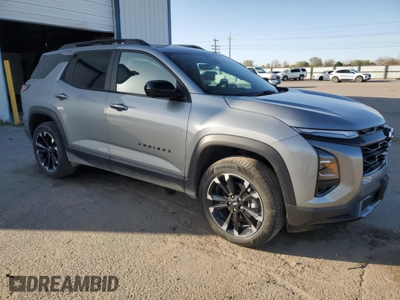 2025 Chevrolet Equinox AWD RS with VIN 3GNAXTEG9SL112476, listed as a Copart auction lot 50520325 with 2,313 mi miles and Salvage title. Bid and sale history available at DreamBid. Image 4.