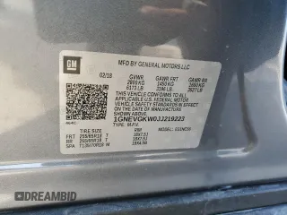 2018 Chevrolet Traverse LT Cloth with VIN 1GNEVGKW0JJ219223, listed as a Copart auction lot 68693383 with 43,890 mi miles. Bid and sale history available at carsss.com. Image 13.