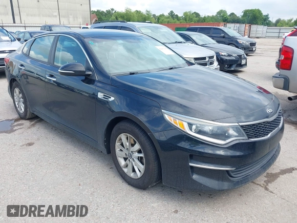 2018 Kia Optima LX with VIN 5XXGT4L34JG183535, listed as a IAAI auction lot 42411181 with 111,649 mi miles and . Bid and sale history available at DreamBid. Image 1.