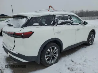 2024 Infiniti QX60 Luxe z VIN 5N1DL1FS5RC339335, wystawiony jako Copart lot #86246554 z przebiegiem 9 516 mil mil oraz Szkoda całkowita • Salvage title. Historia ofert i sprzedaży dostępna na DreamBid. Obrazek 3.