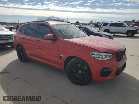 2020 BMW X3 M z VIN 5YMTS0C0XL9B95974, wystawiony jako Copart lot #86833304 z przebiegiem 67 230 mil mil oraz Szkoda całkowita • Salvage title. Historia ofert i sprzedaży dostępna na DreamBid. Obrazek 4.