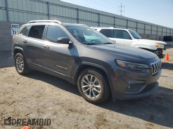 2019 Jeep Cherokee Latitude Plus with VIN 1C4PJLLX4KD248561, listed as a Copart auction lot 57296355 with 123,308 mi miles and Salvage title. Bid and sale history available at DreamBid. Image 4.