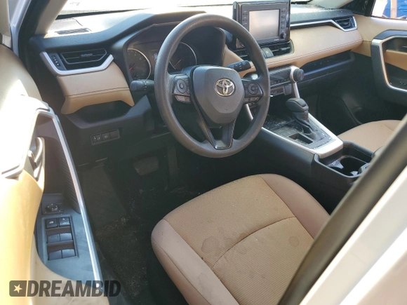 2020 Toyota RAV4 LE with VIN 2T3H1RFV9LW095407, listed as a Copart auction lot 46847145 with 57,421 mi miles and Salvage Title. Bid and sale history available at DreamBid. Image 8.