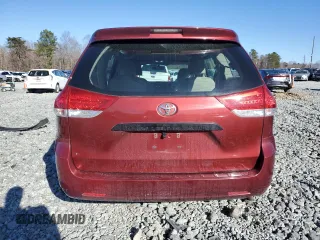2012 Toyota Sienna with VIN 5TDKA3DC8CS016489, listed as a Copart auction lot 46416595 with 136,037 mi miles and Salvage Title. Bid and sale history available at DreamBid. Image 6.