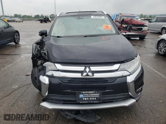 2016 Mitsubishi Outlander GT with VIN JA4JZ4AX1GZ051410, listed as a Copart auction lot 59039995 with 120,892 mi miles and Salvage title. Bid and sale history available at DreamBid. Image 5.