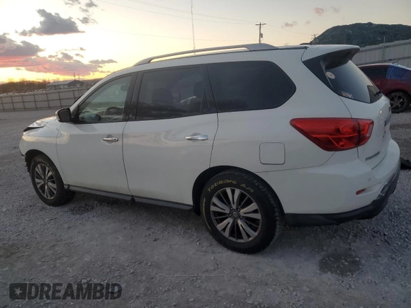 2017 Nissan Pathfinder SV z VIN 5N1DR2MN2HC674116, wystawiony jako Copart lot #47123475 z przebiegiem 133 928 mil mil oraz Szkoda całkowita • Salvage title. Historia ofert i sprzedaży dostępna na DreamBid. Obrazek 2.