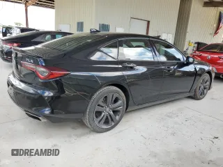 2022 Acura TLX w/A-Spec Package with VIN 19UUB5F57NA000267, listed as a Copart auction lot 60455005 with 26,040 mi miles and Salvage title. Bid and sale history available at DreamBid. Image 3.