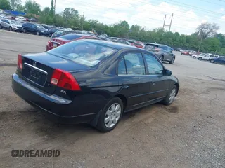 2001 Honda Civic EX with VIN 1HGES26711L062072, listed as a IAAI auction lot 42187917 with 178,846 mi miles. Bid and sale history available at carsss.com. Image 4.