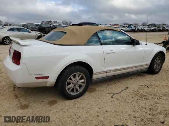 2006 Ford Mustang Standard with VIN 1ZVFT84N365149453, listed as a Copart auction lot 46847655 with 146,085 mi miles and Salvage Title. Bid and sale history available at carsss.com. Image 3.