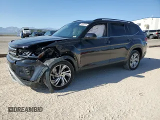 2021 Volkswagen Atlas SE with VIN 1V2JR2CA8MC576707, listed as a Copart auction lot 60556395 with 48,509 mi miles and Salvage title. Bid and sale history available at DreamBid. Image 1.