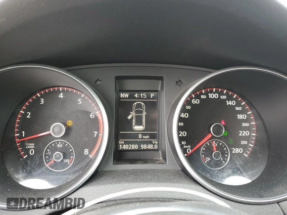 2012 Volkswagen GTI with VIN WVWHV7AJ2CW333046, listed as a Copart auction lot 55628145 with 140,280 mi miles and Clean title. Bid and sale history available at DreamBid. Image 9.