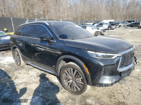 2022 Infiniti QX60 SENSORY with VIN 5N1DL1GS6NC339921, listed as a Copart auction lot 88703725 with 23,571 mi miles and Salvage Title. Bid and sale history available at carsss.com. Image 4.