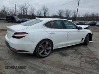 2024 Genesis G70 2.5T with VIN KMTG34SC2RU136755, listed as a Copart auction lot 86983654 with Not Provided miles and Salvage Title. Bid and sale history available at DreamBid. Image 3.
