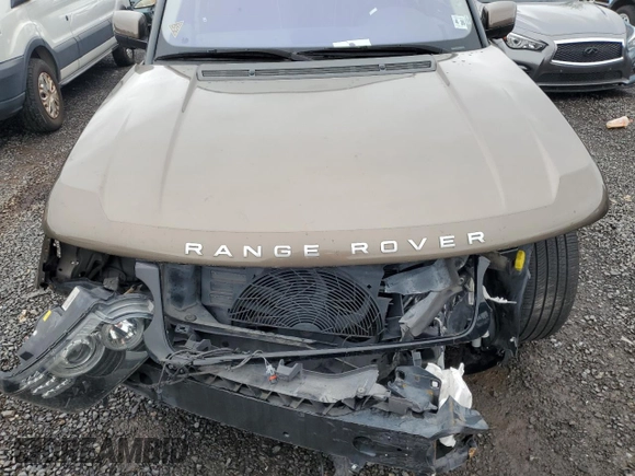 2012 Land Rover Range Rover HSE Lux с VIN SALMF1D44CA386545, выставлен на аукционе Copart как лот 57687445 с пробегом 67 373 миль миль и Списание • Salvage title. История ставок и продаж доступна на DreamBid. Изображение 12.