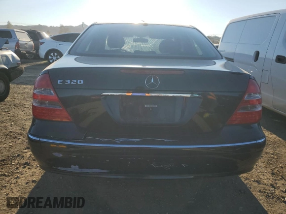 2005 Mercedes-Benz E-Class 3.2L with VIN WDBUF65J05A661032, listed as a Copart auction lot 45510375 with 167,360 mi miles and Salvage Title. Bid and sale history available at carsss.com. Image 6.