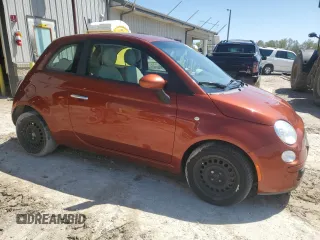 2012 FIAT 500 Pop with VIN 3C3CFFAR2CT349152, listed as a Copart auction lot 53361035 with 125,656 mi miles and Salvage Title. Bid and sale history available at carsss.com. Image 4.