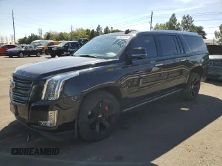 2019 Cadillac Escalade ESV Platinum z VIN 1GYS4KKJ2KR370518, wystawiony jako Copart lot #69501814 z przebiegiem 112 411 mil mil oraz Szkoda całkowita • Salvage title. Historia ofert i sprzedaży dostępna na DreamBid. Obrazek 1.