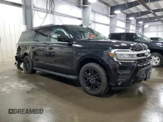 2024 Ford Expedition Max XLT z VIN 1FMJK1J87REA24817, wystawiony jako Copart lot #52189555 z przebiegiem 9 506 mil mil oraz Szkoda całkowita • Salvage title. Historia ofert i sprzedaży dostępna na DreamBid. Obrazek 4.