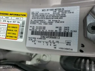 2019 Lincoln MKZ Standard with VIN 3LN6L5A92KR608113, listed as a Copart auction lot 50546185 with 48,947 mi miles and Non Repairable. Bid and sale history available at carsss.com. Image 12.