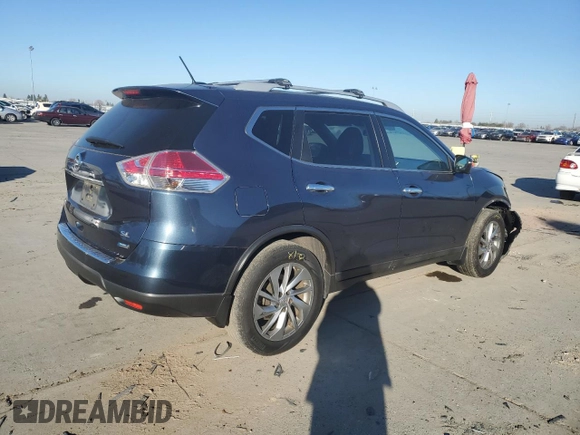 2014 Nissan Rogue SL with VIN 5N1AT2MT1EC815837, listed as a Copart auction lot 88888635 with 93,069 mi miles and Salvage Title. Bid and sale history available at carsss.com. Image 3.