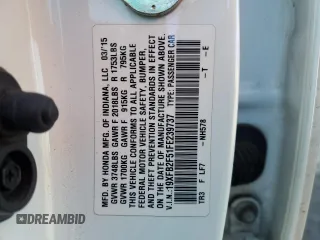 2015 Honda Civic Sedan LX with VIN 19XFB2F51FE239737, listed as a Copart auction lot 54091295 with 147,042 mi miles and Salvage Title. Bid and sale history available at carsss.com. Image 12.