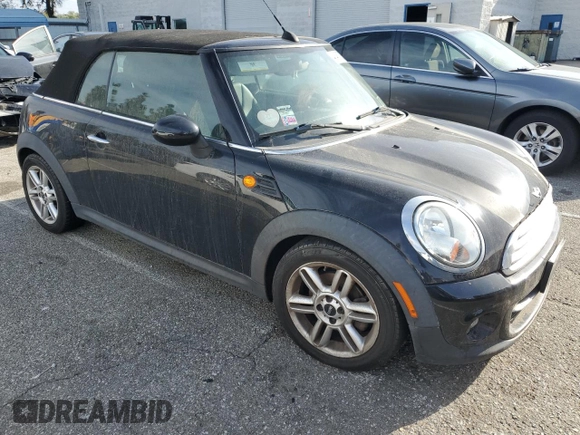 2012 MINI Convertible with VIN WMWZN3C59CT135270, listed as a Copart auction lot 48468785 with 81,726 mi miles and Clean Title. Bid and sale history available at DreamBid. Image 4.