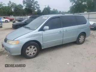 2004 Honda Odyssey EX-L z VIN 5FNRL18764B071328, wystawiony jako Copart lot #59169545 z przebiegiem 190 992 mil mil oraz Szkoda całkowita • Salvage title. Historia ofert i sprzedaży dostępna na DreamBid. Obrazek 1.