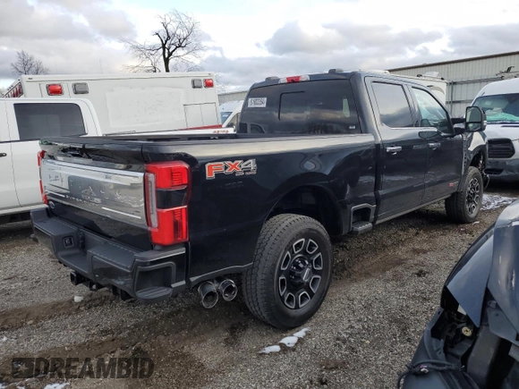 2024 Ford F-350 XL with VIN 1FT8W3BM0RED19434, listed as a Copart auction lot 81603354 with 2,601 mi miles and Salvage Title. Bid and sale history available at DreamBid. Image 3.