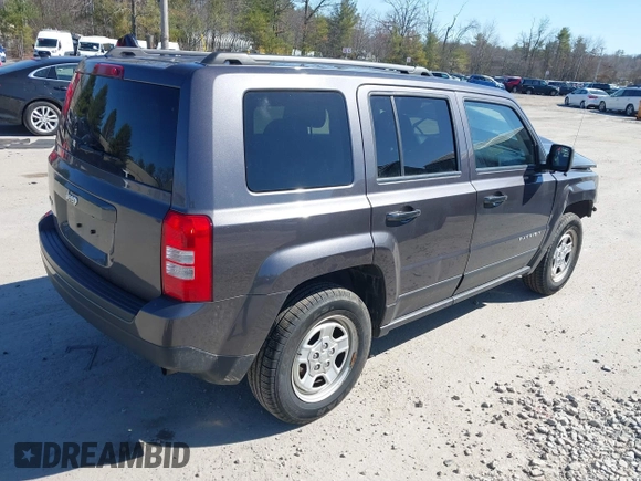 2015 Jeep Patriot Sport with VIN 1C4NJRBB6FD408803, listed as a IAAI auction lot 41808339 with 79,631 mi miles and . Bid and sale history available at carsss.com. Image 4.