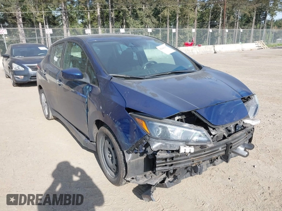 2022 Nissan LEAF S with VIN 1N4AZ1BV6NC555913, listed as a IAAI auction lot 42106117 with 78,357 mi miles and . Bid and sale history available at DreamBid. Image 1.