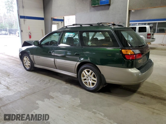 2002 Subaru Legacy Outback Limited with VIN 4S3BH686527655570, listed as a Copart auction lot 84155434 with 210,207 mi miles and Salvage title. Bid and sale history available at DreamBid. Image 2.