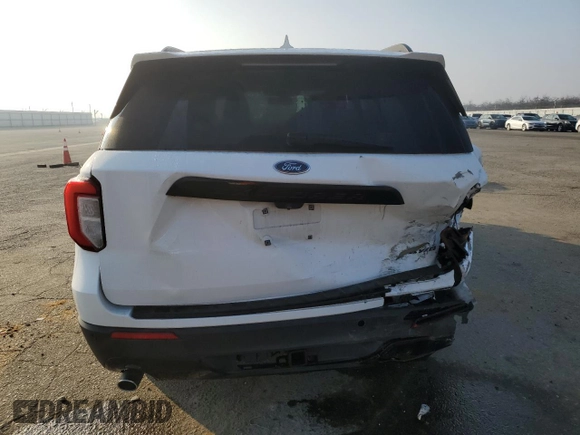 2022 Ford Explorer ST-Line with VIN 1FMSK8KH4NGB21791, listed as a Copart auction lot 88979105 with 48,951 mi miles and Salvage Title. Bid and sale history available at carsss.com. Image 6.