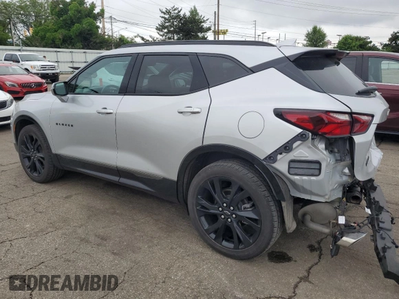2022 Chevrolet Blazer RS с VIN 3GNKBKRSXNS159571, выставлен на аукционе Copart как лот 58585015 с пробегом 33 289 миль миль и Списание • Salvage title. История ставок и продаж доступна на DreamBid. Изображение 2.